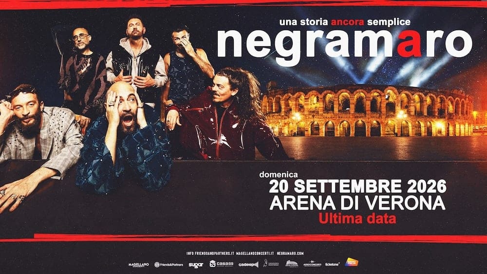 negramaro arena di verona 2026