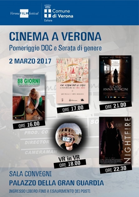 Cinema a Verona: Pomeriggio DOC e serata di genere - Mostre a Verona