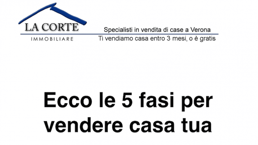 Le 5 fasi per vendere casa con La Corte Immobiliare - Corsi a Verona