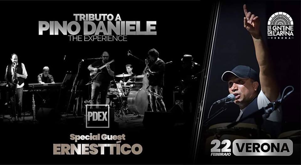 PDEX feat. Ernesttico “Emozioni in Note” (Pino Daniele tribute) alle Cantine de l’Arena