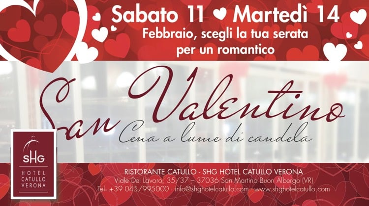 San Valentino all SHG Hotel Catullo Verona - Feste a Verona
