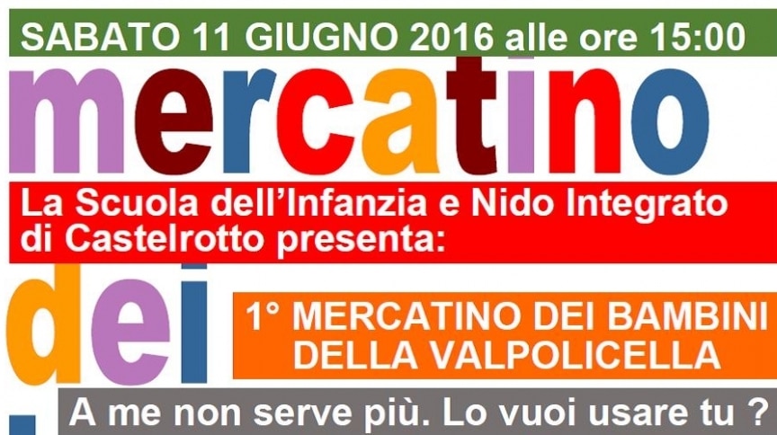 Mercatino dei Bambini della Valpolicella - Eventi per Bambini a Verona
