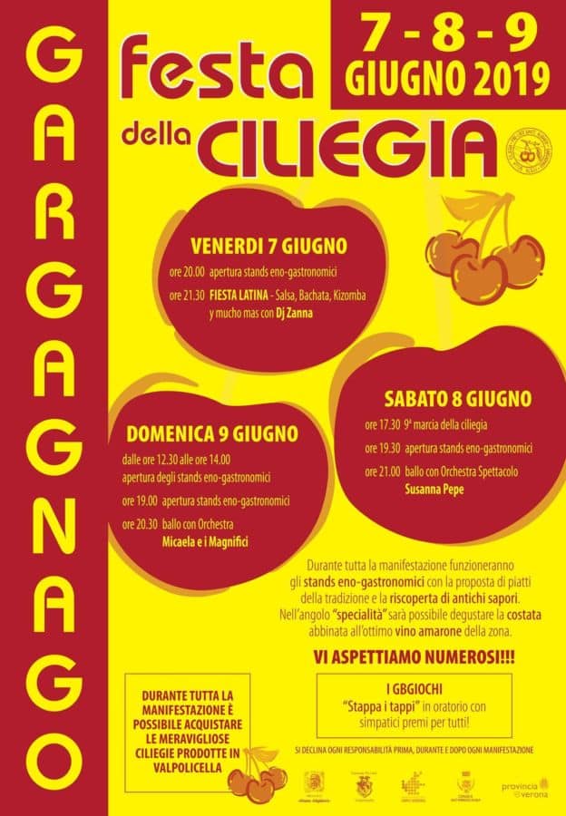 Festa della Ciliegia 2019 a Gargagnago di Sant’Ambrogio di Valpolicella