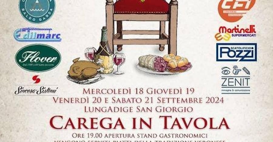 carega in tavola