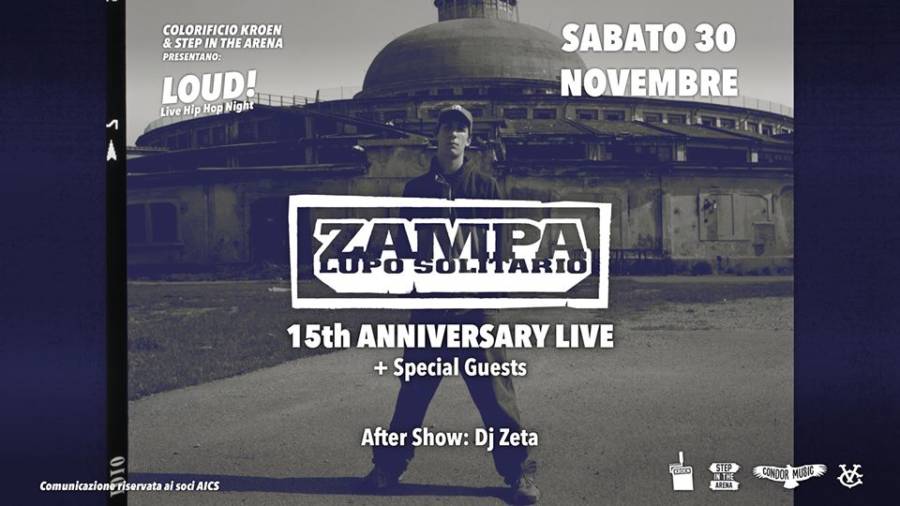 Il rapper Zampa festeggia i 15 anni dell’album Lupo Solitario al ...