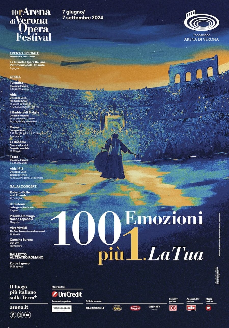 Locandina 101° Arena di Verona Opera Festival 2024