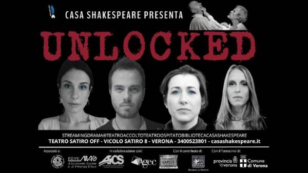“Unlocked” la stagione teatrale di Casa Shakespeare in diversi luoghi della città e online