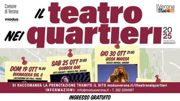 Rassegna “Il Teatro nei Quartieri” 2025