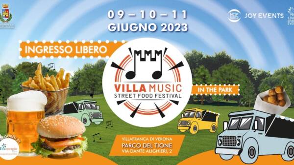 Villamusic street food festival al Parco del Tione di Villafranca