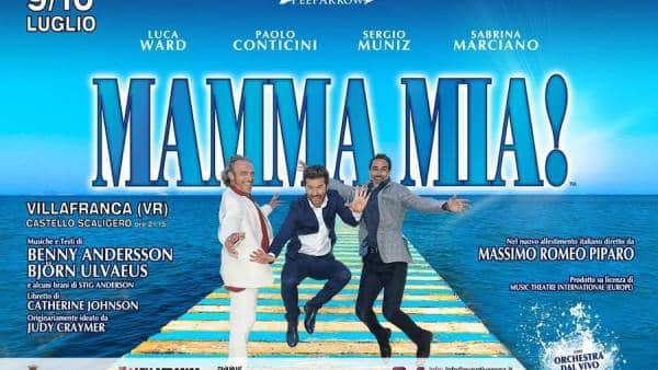 Il musical “Mamma Mia!” al Castello Scaligero di Villafranca