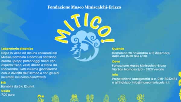 “Mitico!”, attività didattica per bambini al Museo Miniscalchi-Erizzo