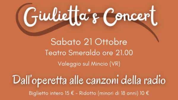 “Giulietta’s Concert” al Teatro Smerlado