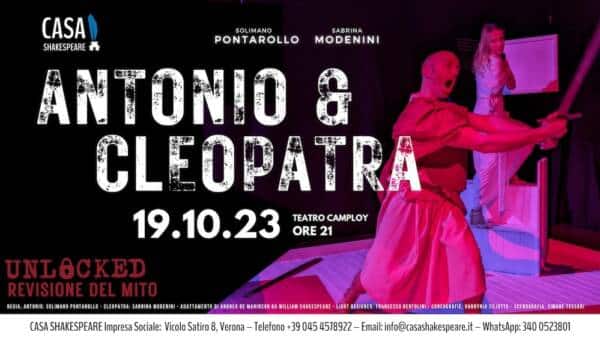 “Antonio e Cleopatra” di Casa Shakespeare al Teatro Camploy