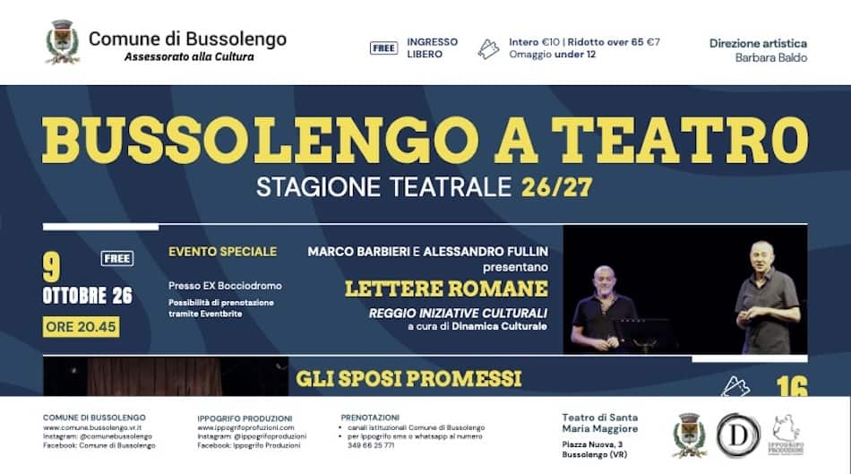 Bussolengo a teatro 2026/2027