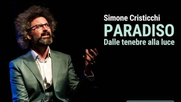 Simone Cristicchi in “Paradiso. Dalle tenebre alla luce”