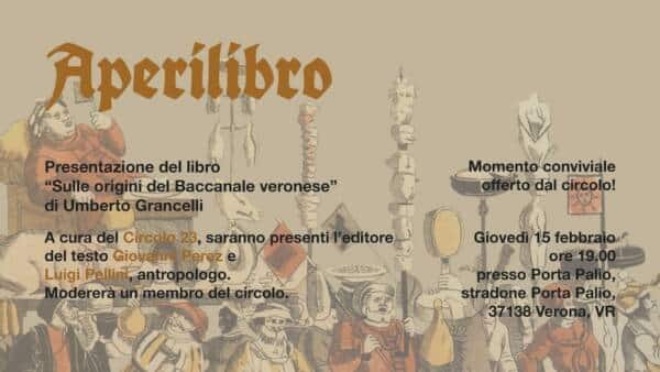 Circolo 23 presenta il libro “Sulle origini del Baccanale veronese”