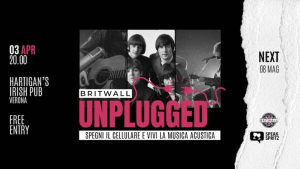 “Britwall Unplugged”: aperitivo linguistico e Live Music