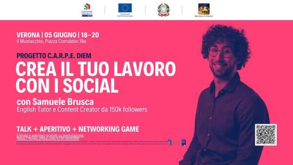 “Crea il tuo lavoro con i social” con Samuele Brusca