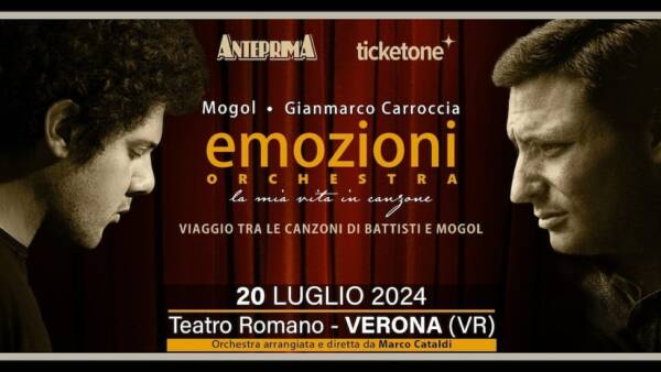 “Emozioni Orchestra” con Mogol e Gianmarco Carroccia