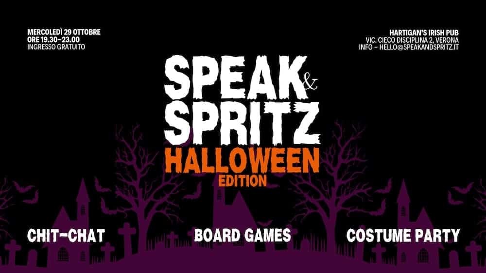 SPEAK AND SPRITZ HALLOWEEN EDITION