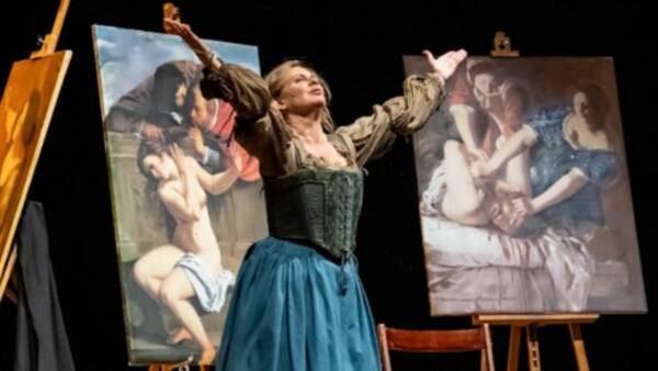 Debora Caprioglio in “Non fui gentile, fui gentileschi”