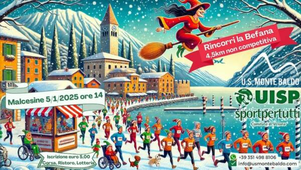 Rincorri la Befana sul lungolago di Malcesine