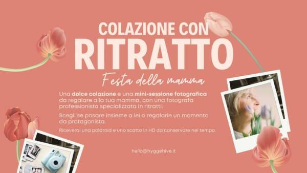 Sessione Fotografica “Colazione con Ritratto” per la Festa della Mamma