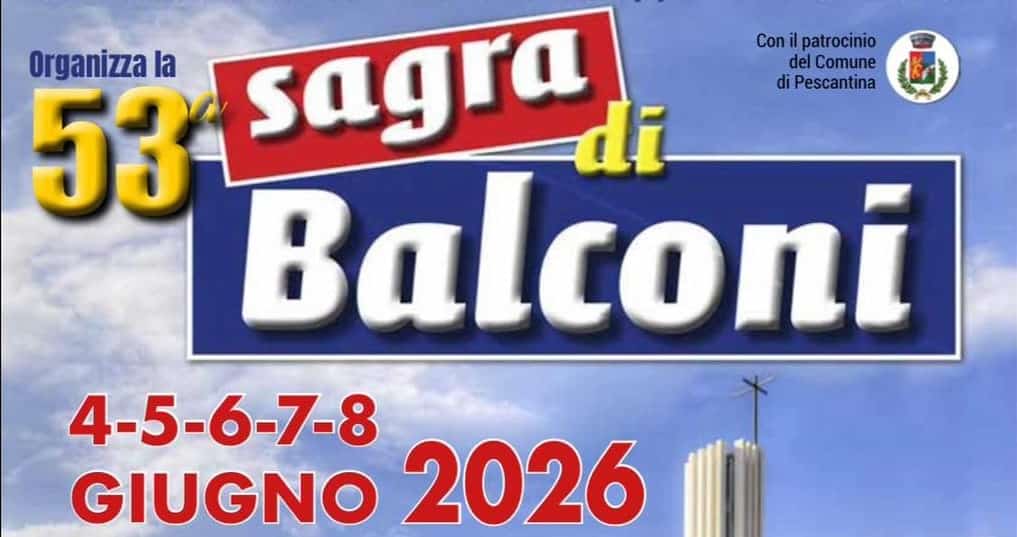sagra di balconi 2026