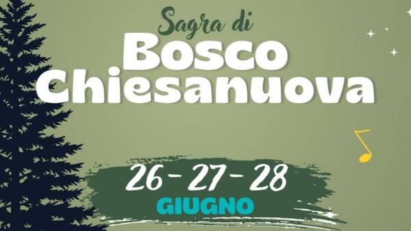 Tre serate di musica e stand gastronomici per la sagra di Bosco Chiesanuova