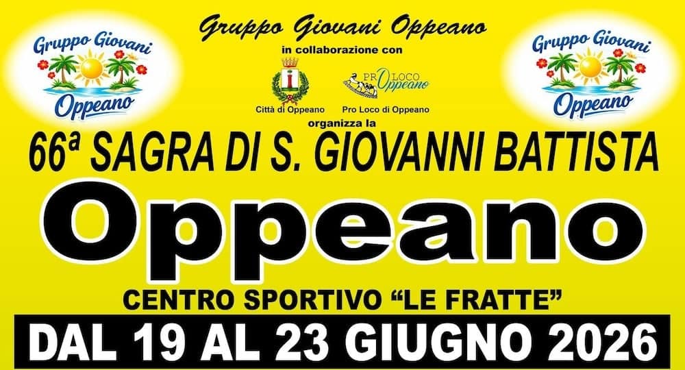 sagra san giovanni battista oppeano 2026