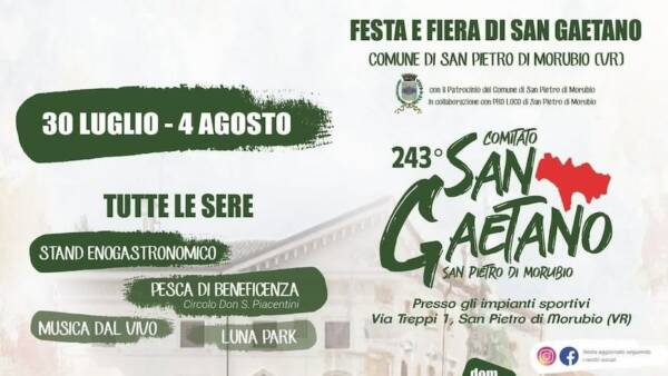 Festa e fiera di San Gaetano a San Pietro di Morubio