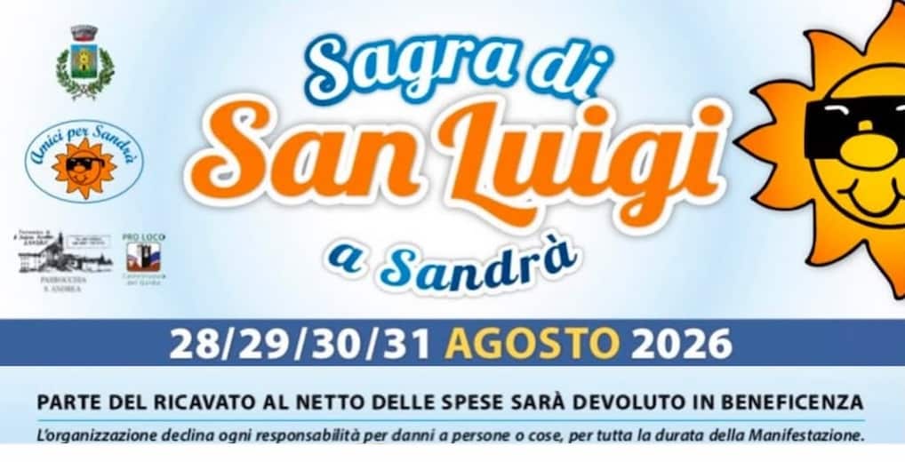 Sagra di San Luigi Sandra 2026