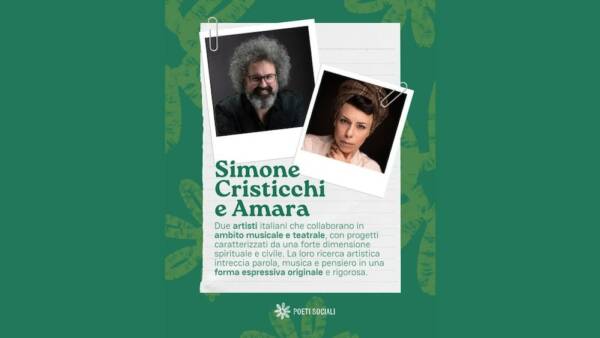 Simone Cristicchi e Amara “La fraternità possibile”