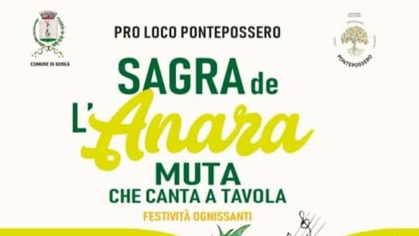 Sagra de l’anara muta che canta a tavola a Pontepossero