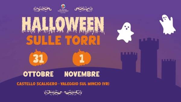 Halloween sulle torri del castello di Valeggio