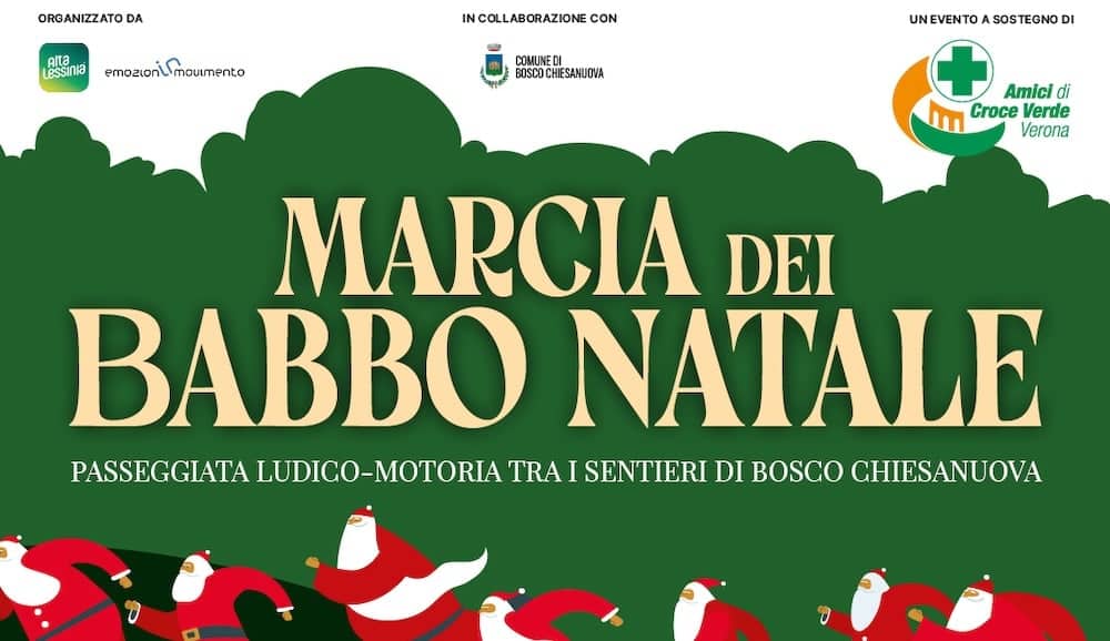 marcia babbo natale bosco