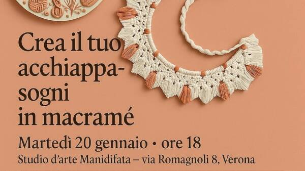 Corso “crea il tuo acchiappasogni in macrame”