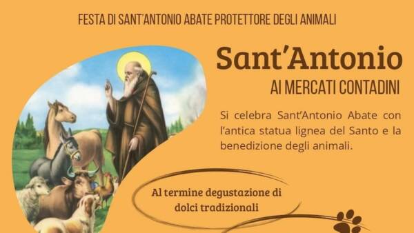 Festa di Sant’Antonio e Benedizione degli animali al mercato contadino di Legnago