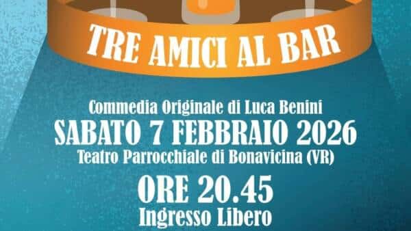 Commedia “Tre amici al bar”
