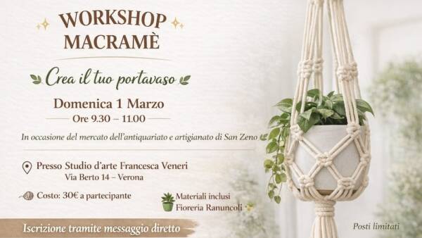 Workshop Macramè “Crea il tuo portavaso”