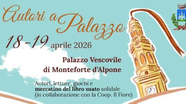 “Autori a Palazzo” al Palazzo Vescovile di Monteforte d’Alpone