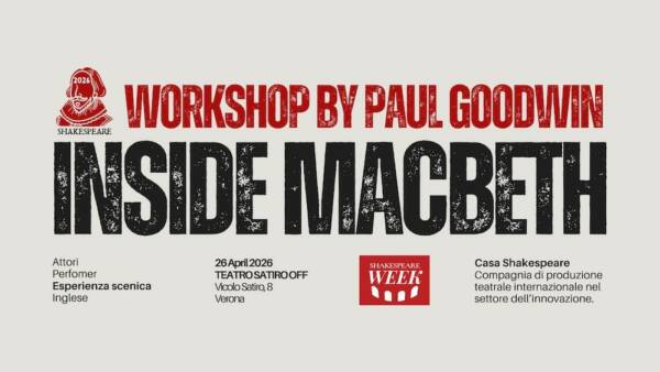Workshop teatrale “Inside Macbeth” con Paul Goodwin