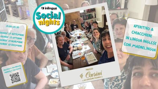 Serata di conversazione in inglese