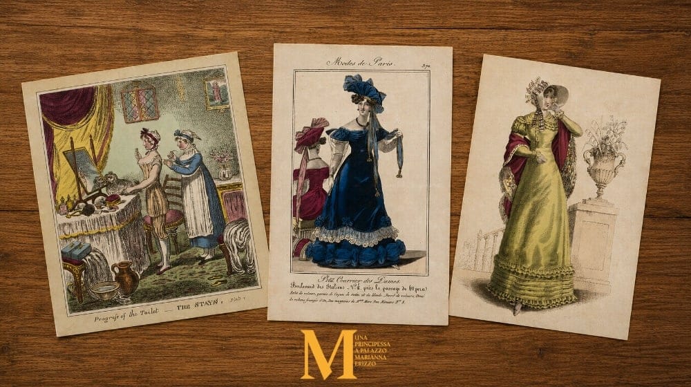 mostra una principessa a palazzo